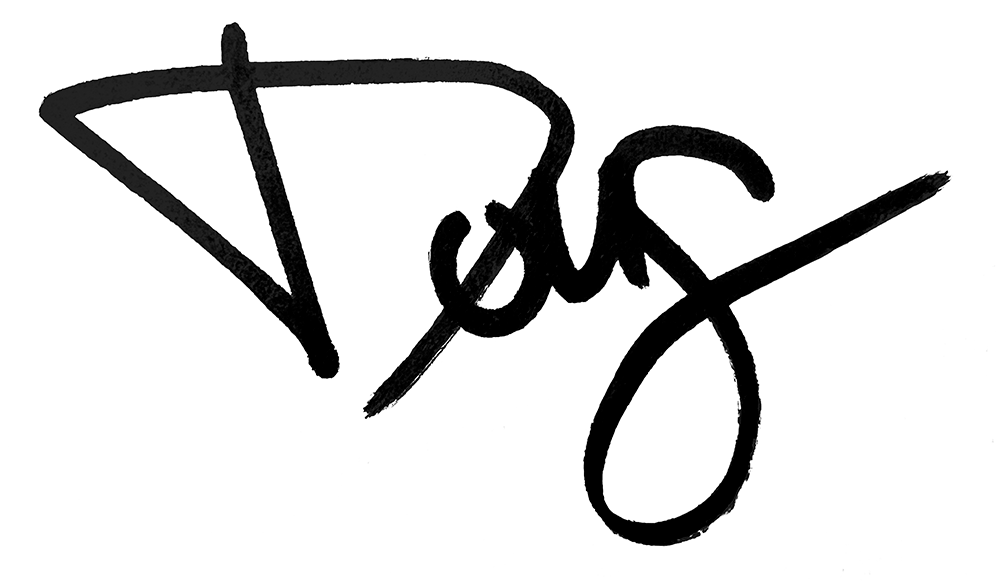 Doug&rsquo;s handwritten signature