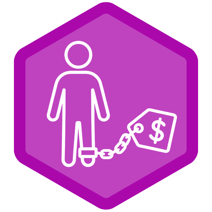 Colored hexagon icon for the Microsoft way