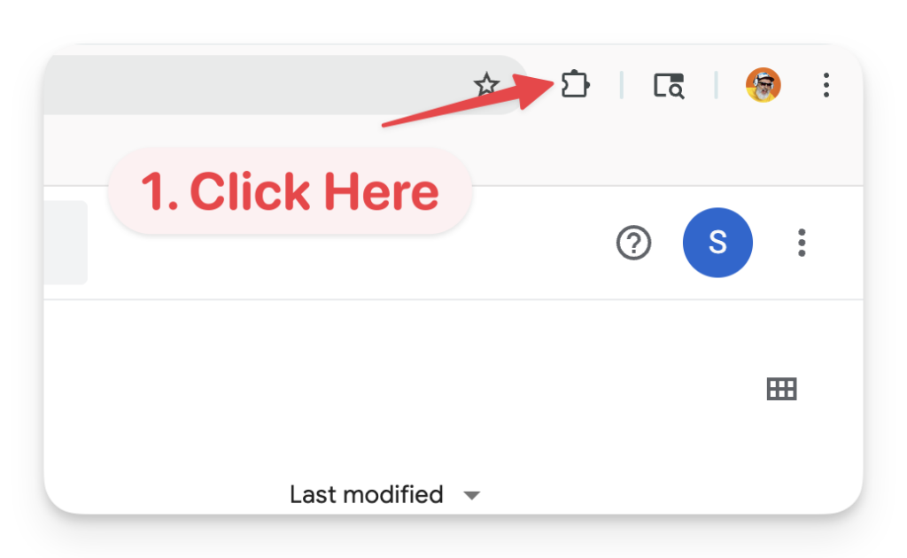 Instructions to click a star icon in a user interface for saving or favoriting items.
